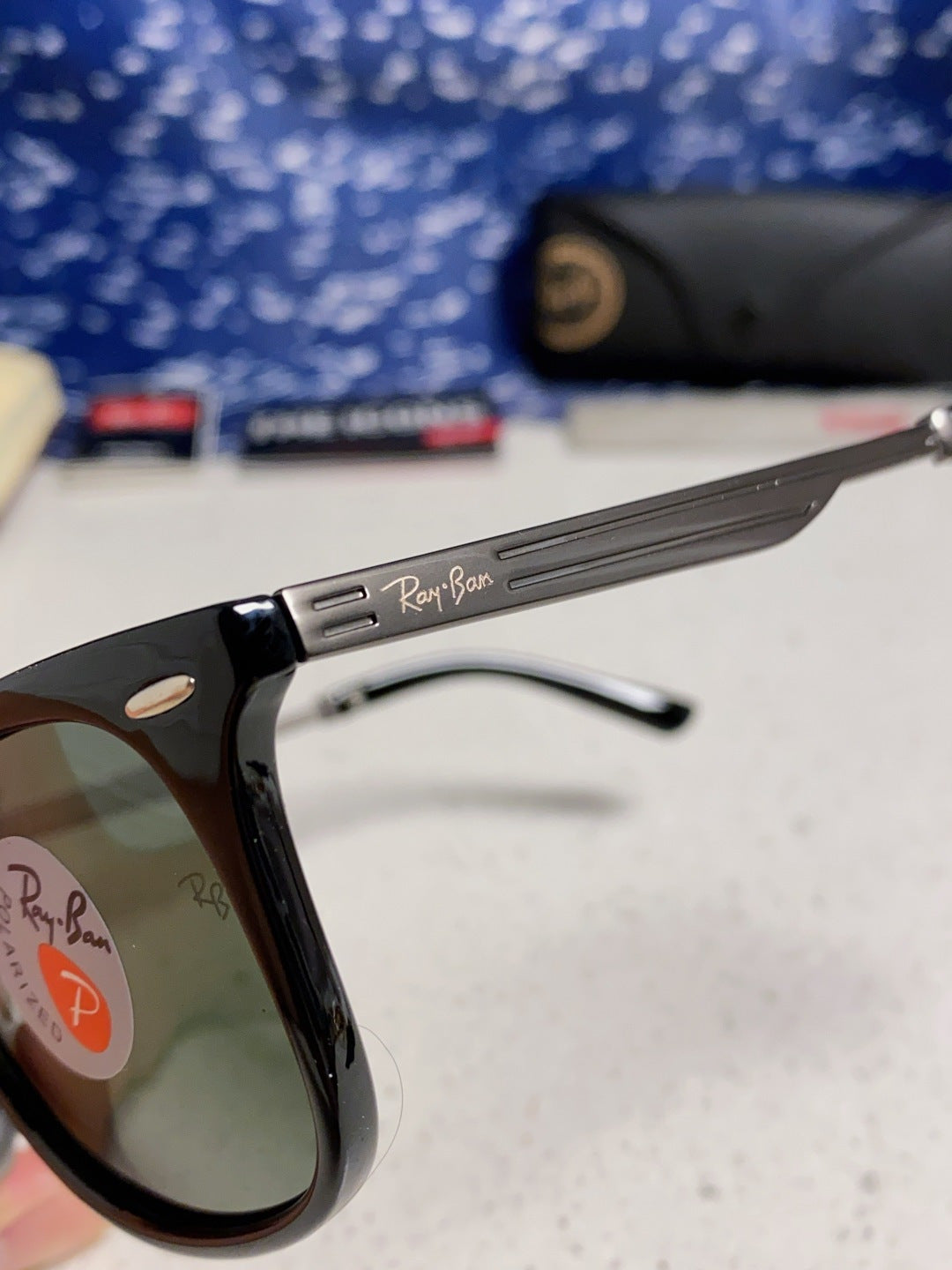 Ray-Ban RB8205 Polarized Fashion Black Lens Sunglasses for Men - detail image 7