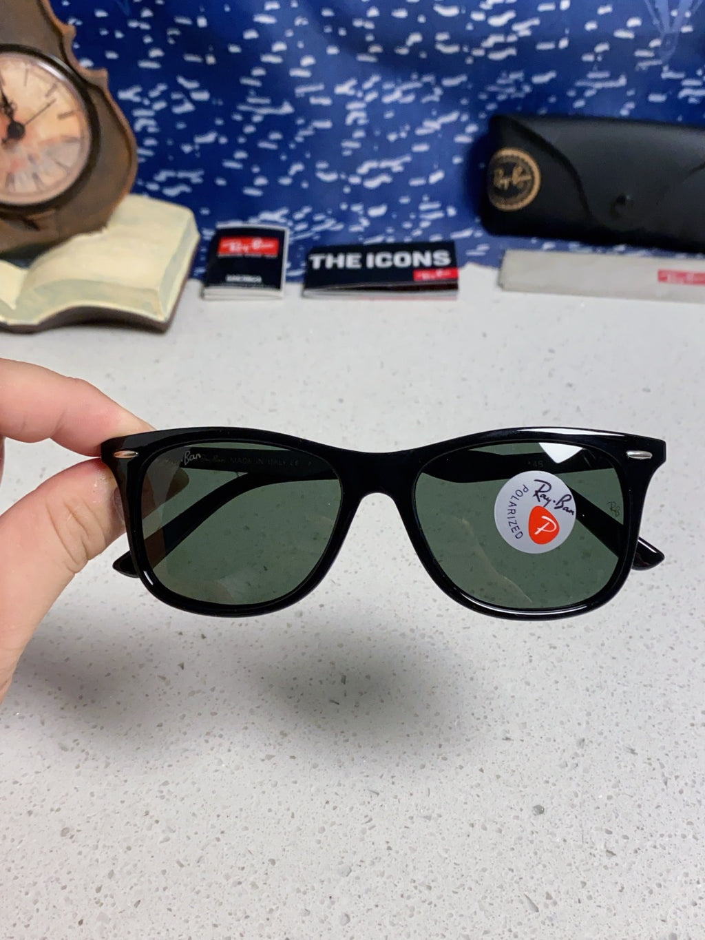 Ray-Ban RB8205 Polarized Fashion Black Lens Sunglasses for Men - detail image 4