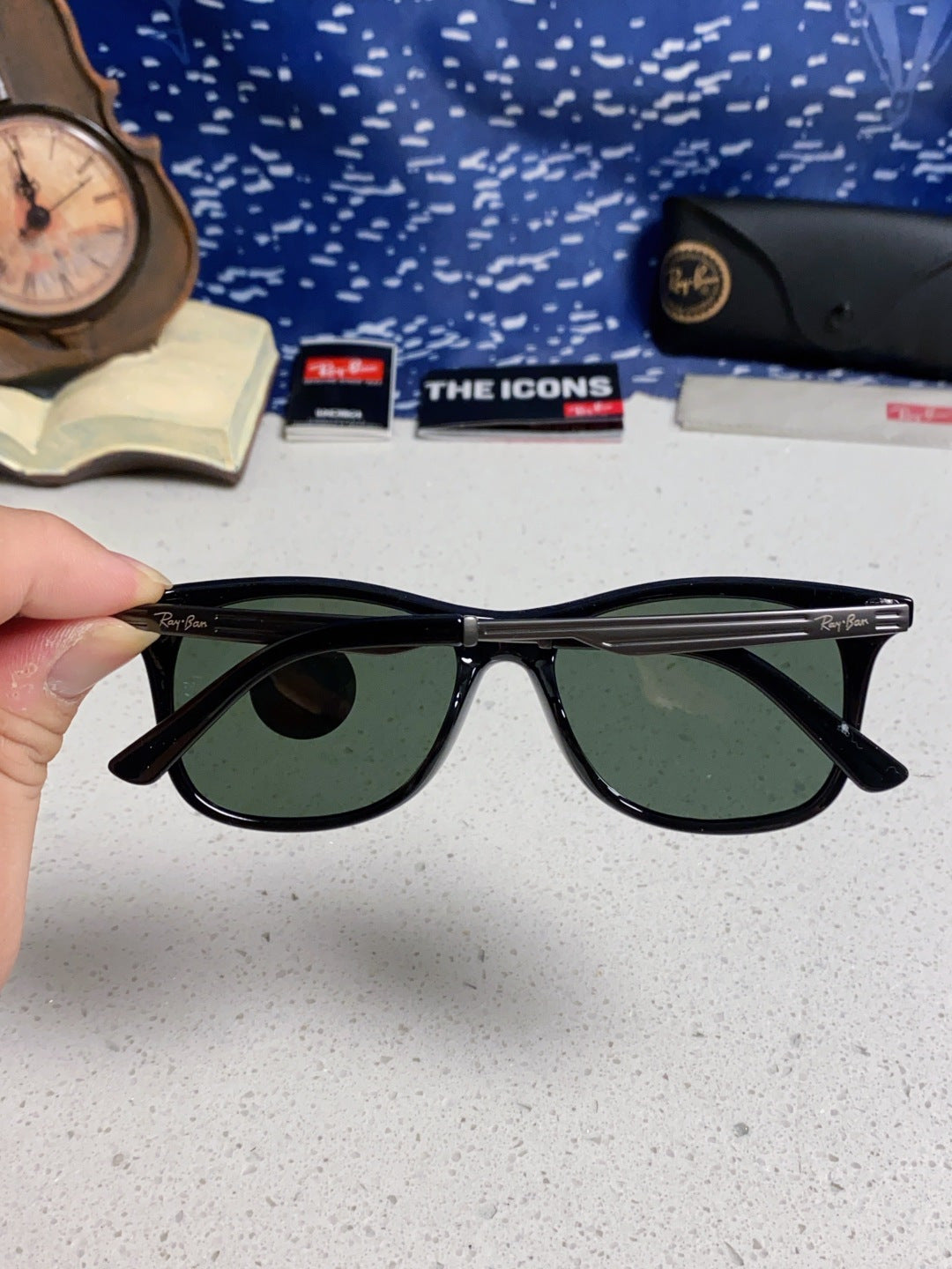 Ray-Ban RB8205 Polarized Fashion Black Lens Sunglasses for Men - detail image 5
