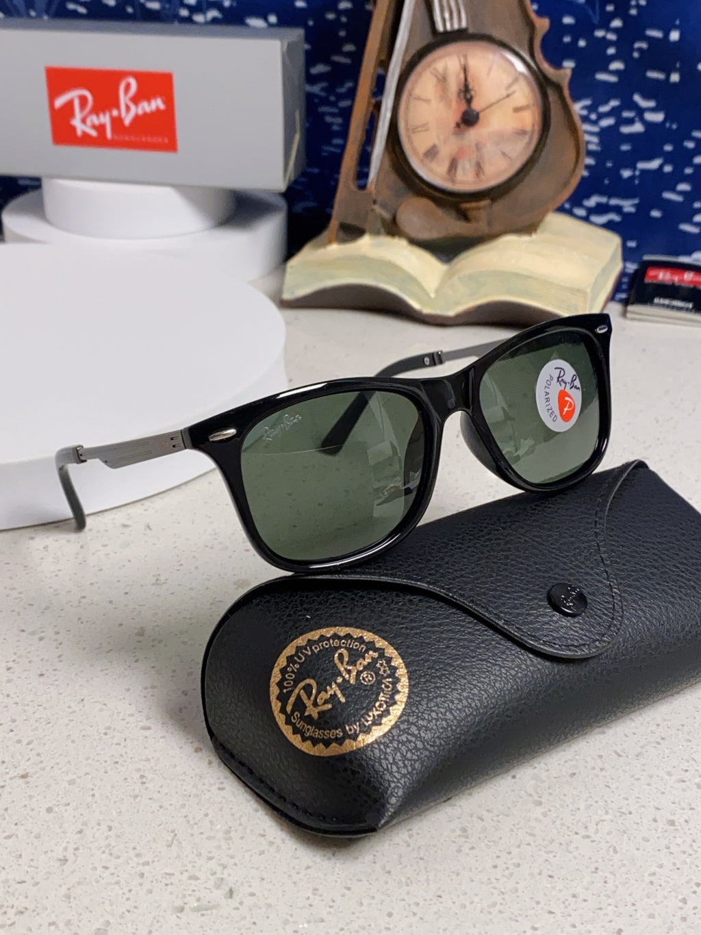 Ray-Ban RB8205 Polarized Fashion Black Lens Sunglasses for Men - detail image 10