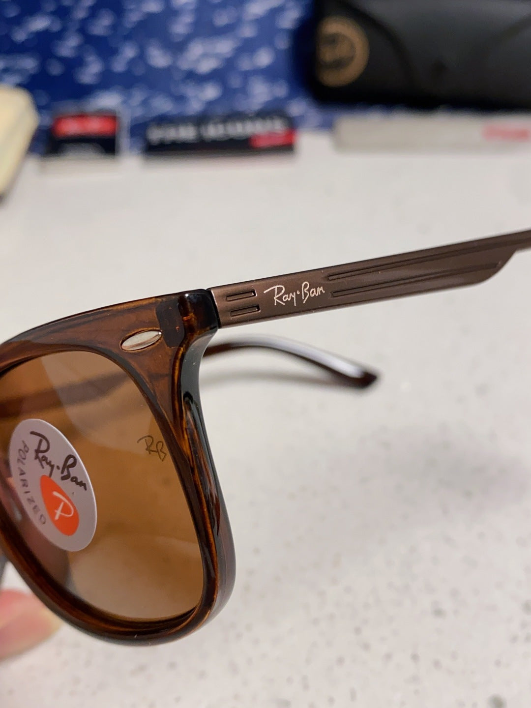 Ray-Ban RB8205 Polarized Fashion Brown Lens Sunglasses for Men - detail image 7
