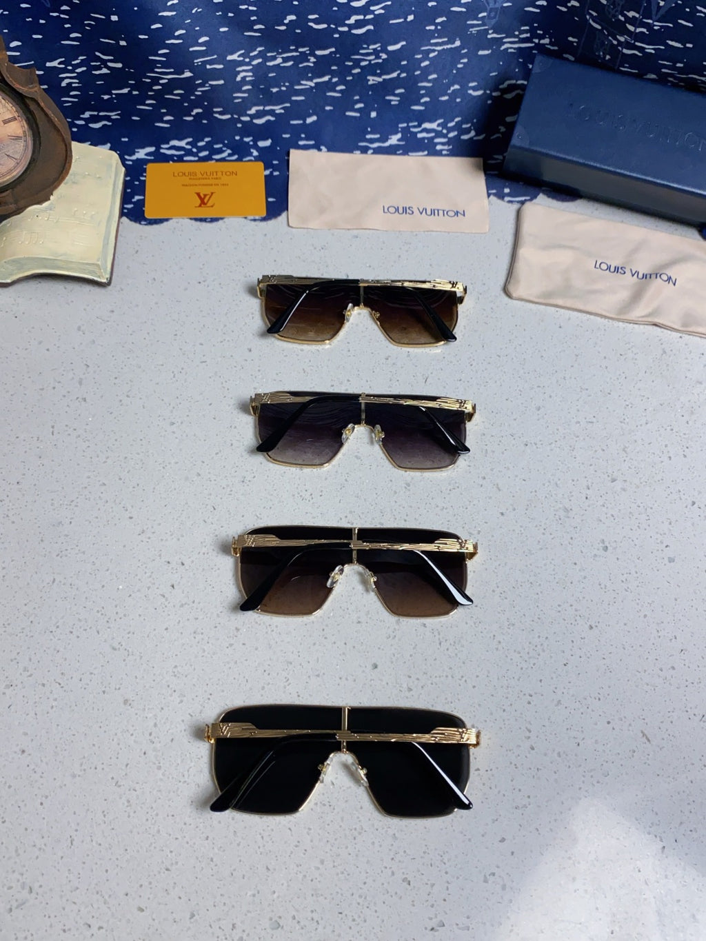 Louis Vuitton Square Silver Lens Sunglasses for Men & Women - detail image 10