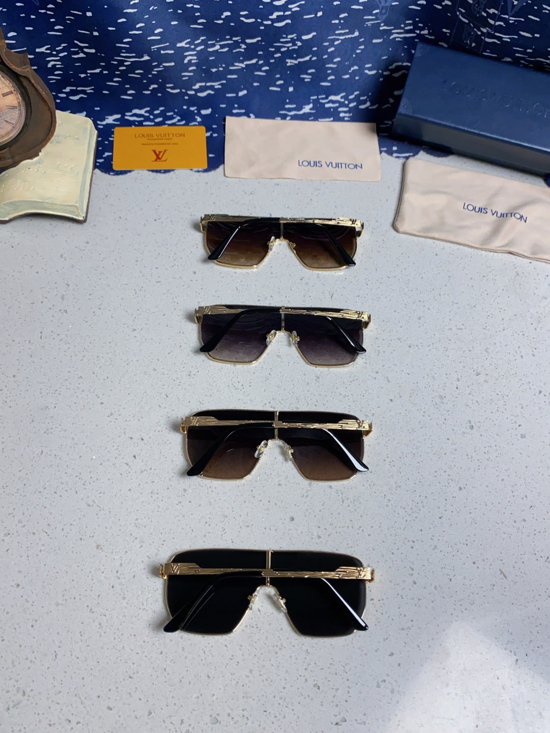 Louis Vuitton Square Silver Lens Sunglasses for Men & Women - detail image 10
