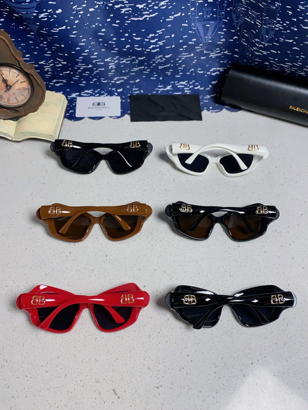 Balenciaga Oversized Brown Lens Sunglasses for Women - 358632 - detail image 11
