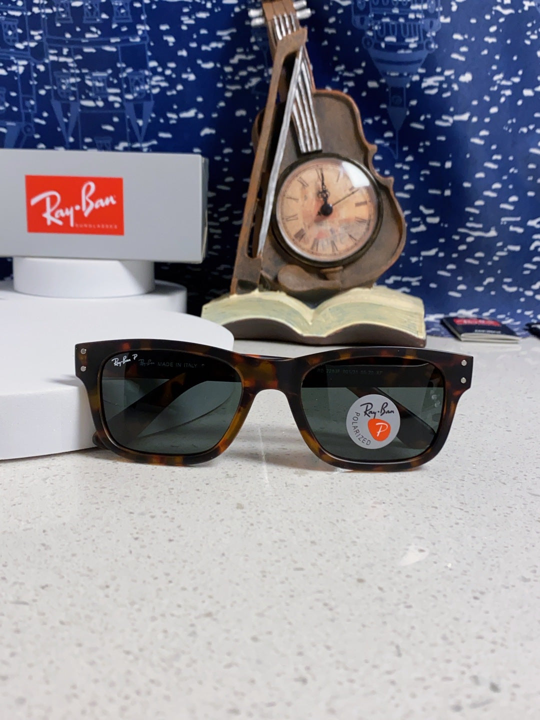 Ray-Ban RB2283 Polarized Square Silver Lens Sunglasses for Men & Wome - 488230 - detail image 9