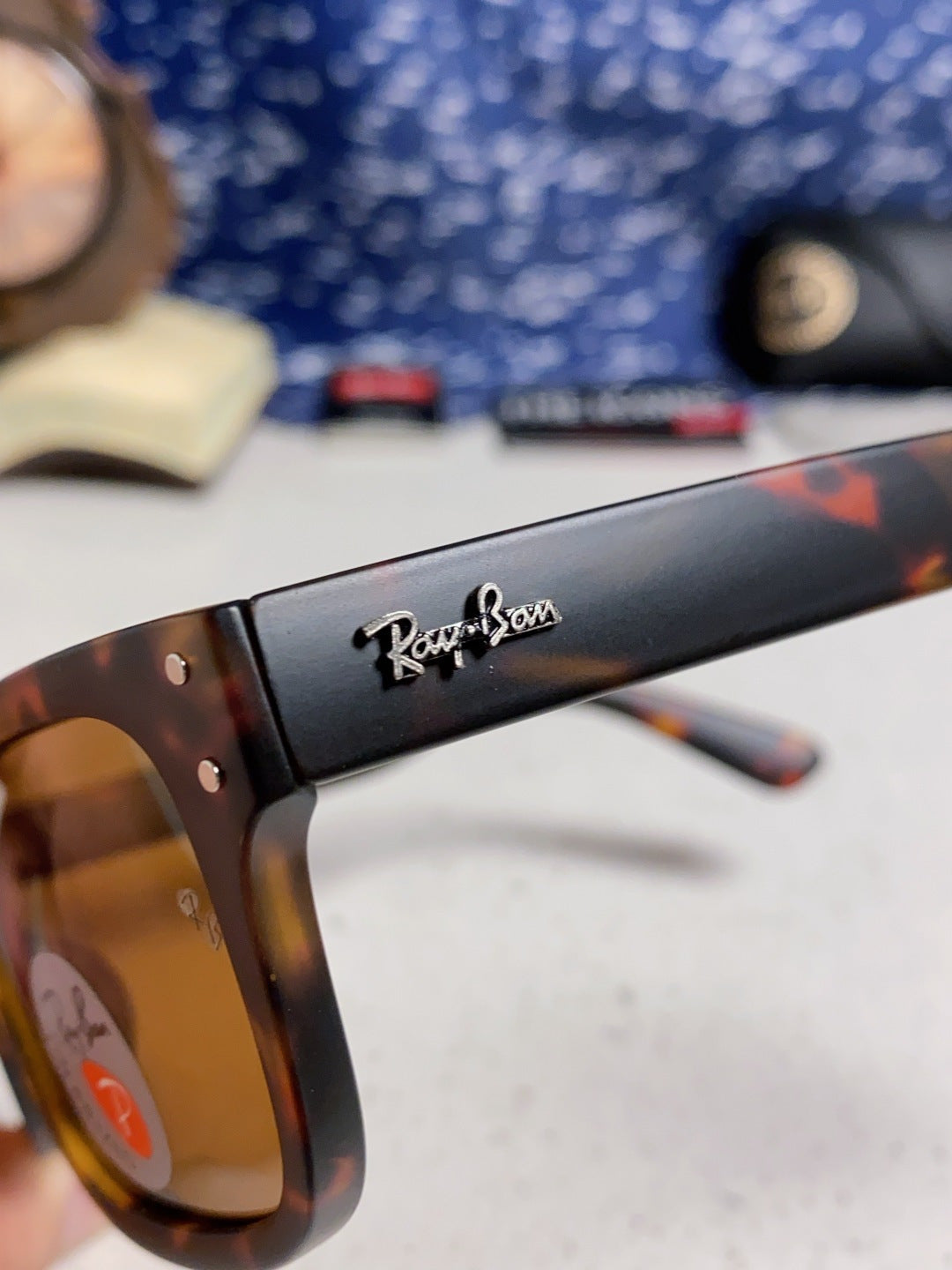 Ray-Ban RB2283 Polarized Square Brown Lens Sunglasses for Men & Women - detail image 7