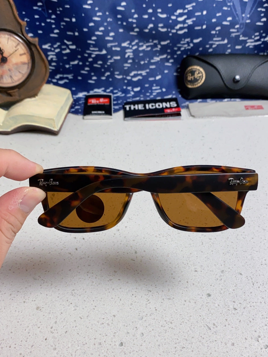 Ray-Ban RB2283 Polarized Square Brown Lens Sunglasses for Men & Women - detail image 5
