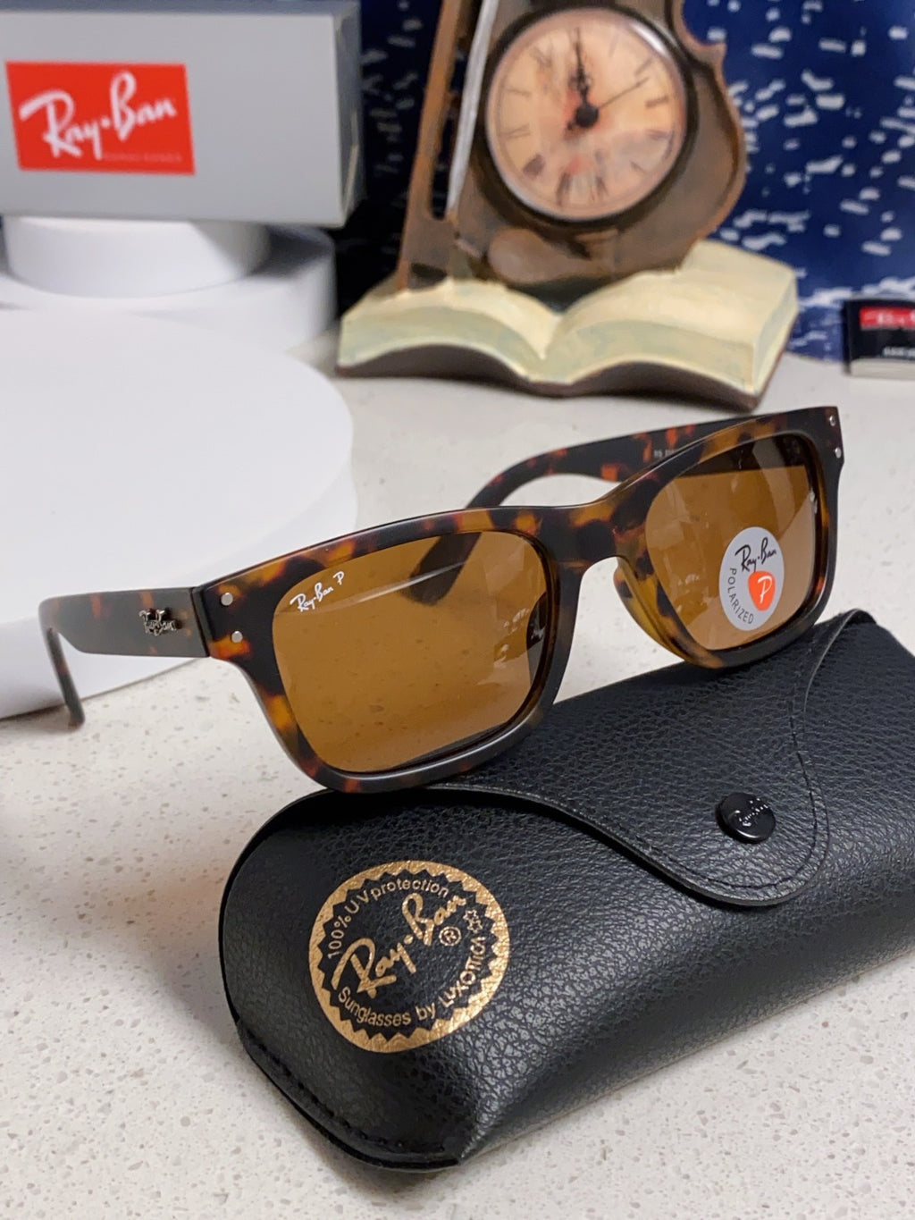 Ray-Ban RB2283 Polarized Square Brown Lens Sunglasses for Men & Women - detail image 10