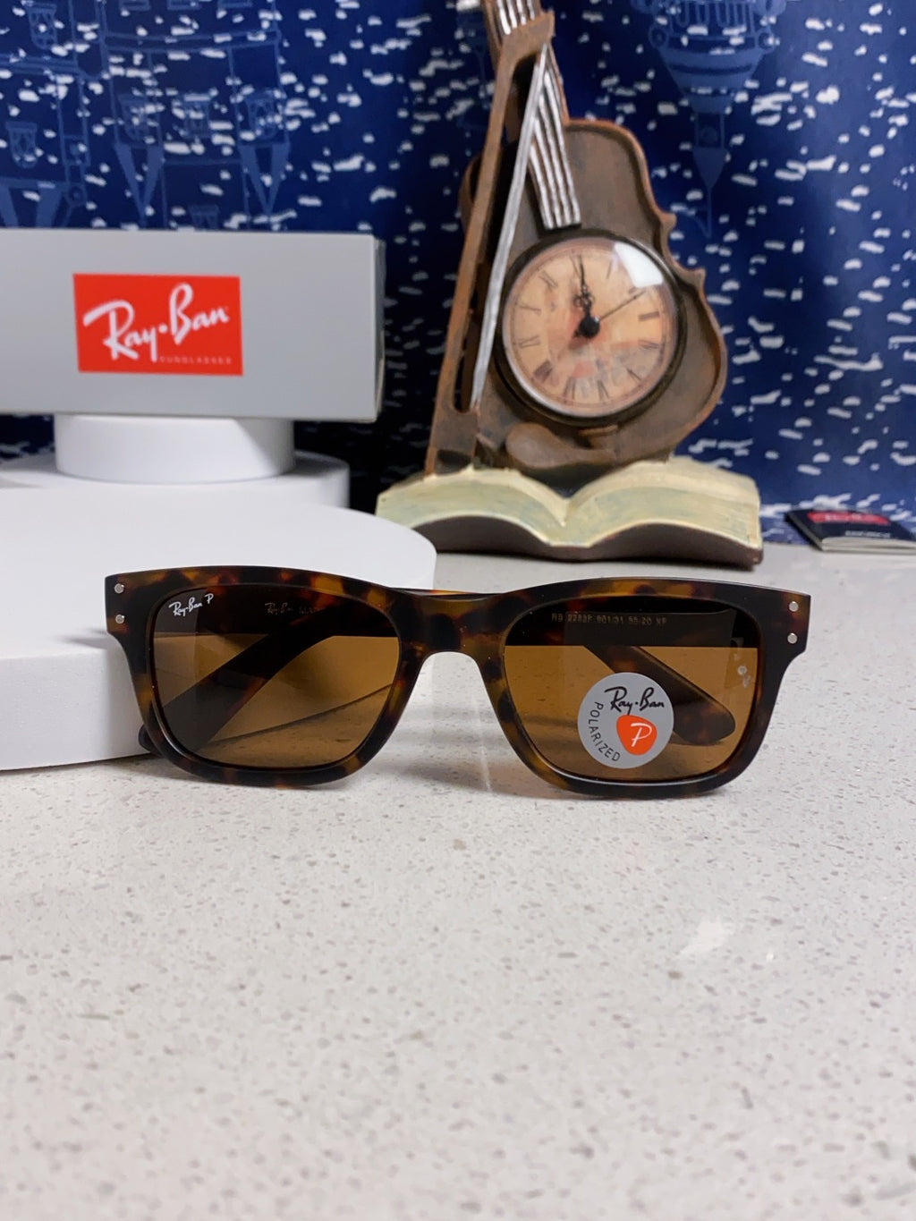 Ray-Ban RB2283 Polarized Square Brown Lens Sunglasses for Men & Women - detail image 9