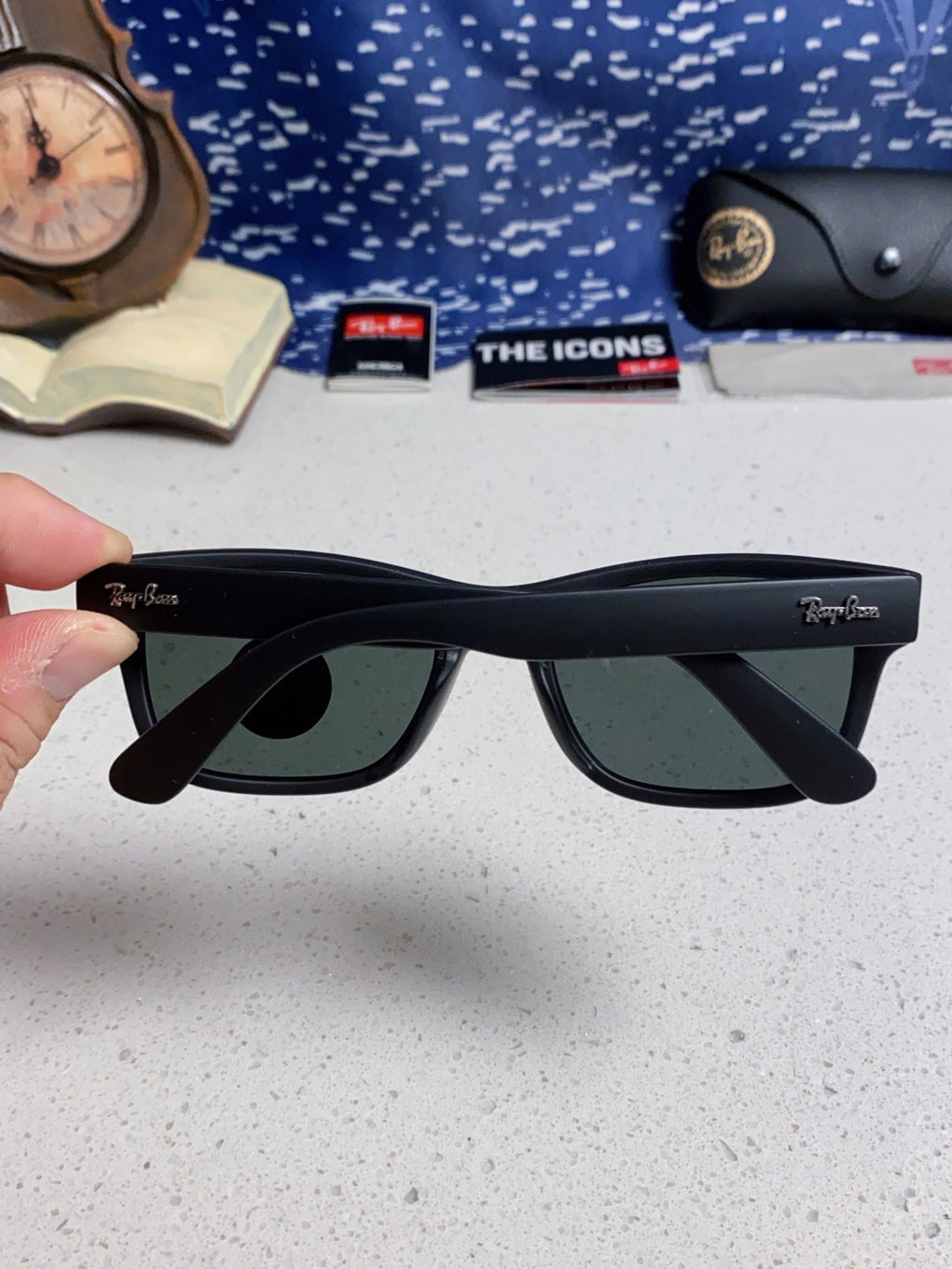 Ray-Ban RB2283 Polarized Square Black Lens Sunglasses for Men & Women - 488232 - detail image 5