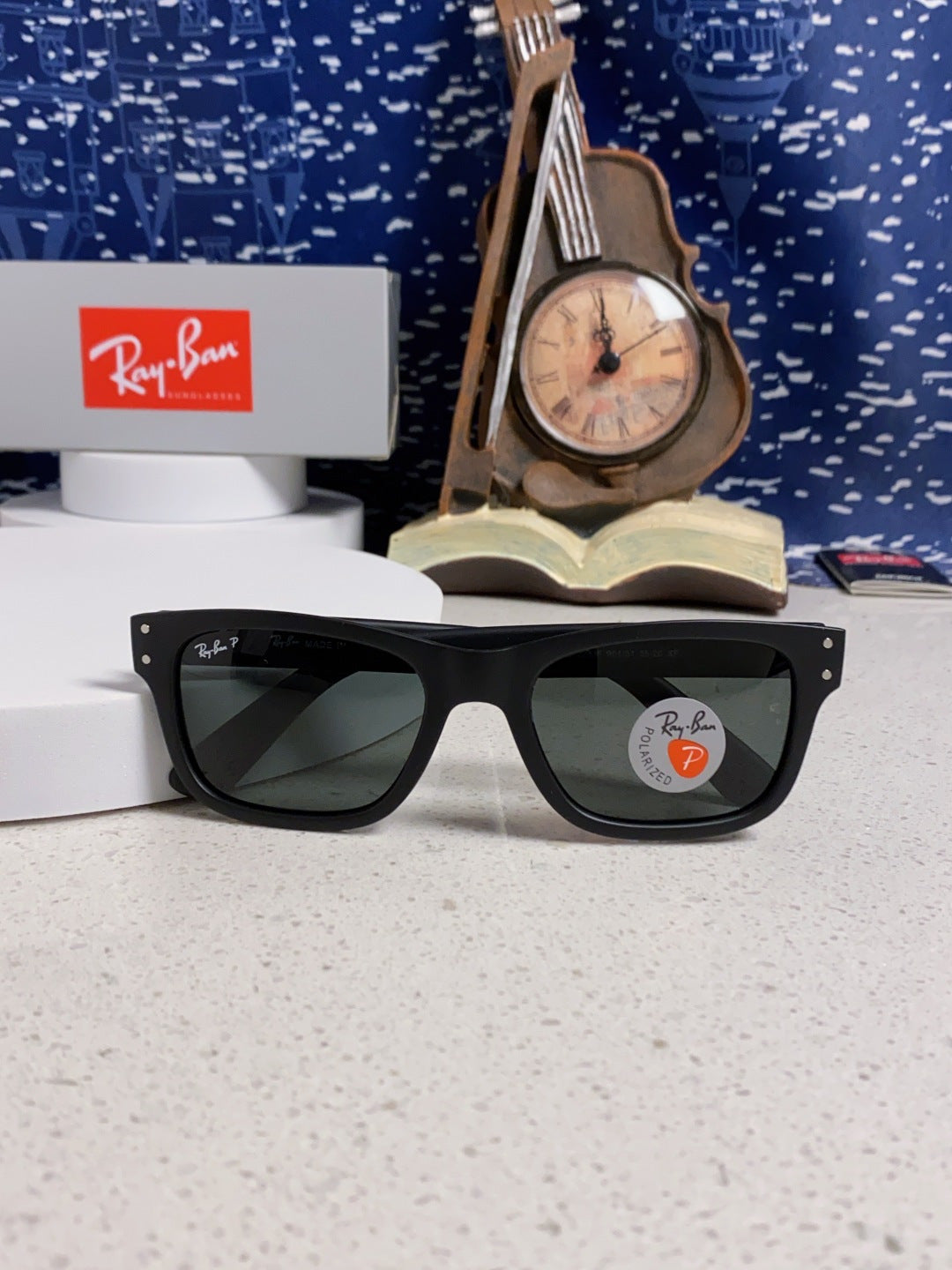 Ray-Ban RB2283 Polarized Square Black Lens Sunglasses for Men & Women - 488232 - detail image 9