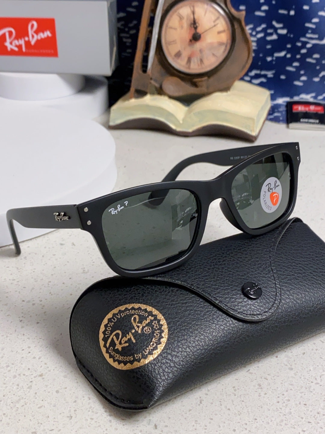 Ray-Ban RB2283 Polarized Square Black Lens Sunglasses for Men & Women - 488232 - detail image 10