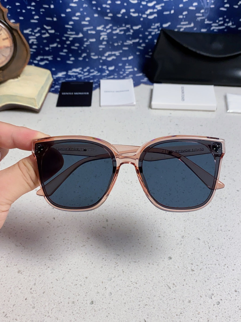 Gentle Monster RICK Polarized Oversized Black Lens Sunglasses for Men - 372608 - detail image 4
