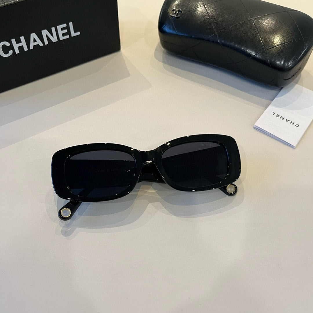 Chanel Oversized Black Lens Sunglasses for Men & Women - 867028 - detail image 11