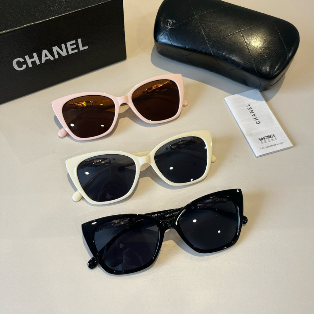 Chanel Oversized Blue Lens Sunglasses for Men & Women - 371796 - detail image 10