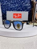 Ray-Ban RB2148 Metal Square Silver Lens Sunglasses for Men & Women