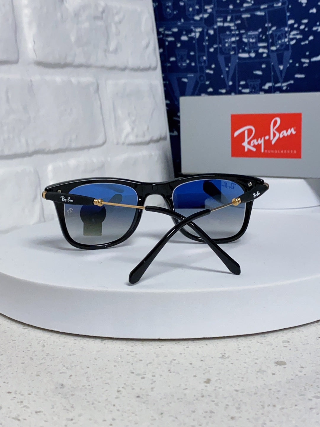 Ray-Ban RB2148 Metal Square Silver Lens Sunglasses for Men & Women - detail image 3