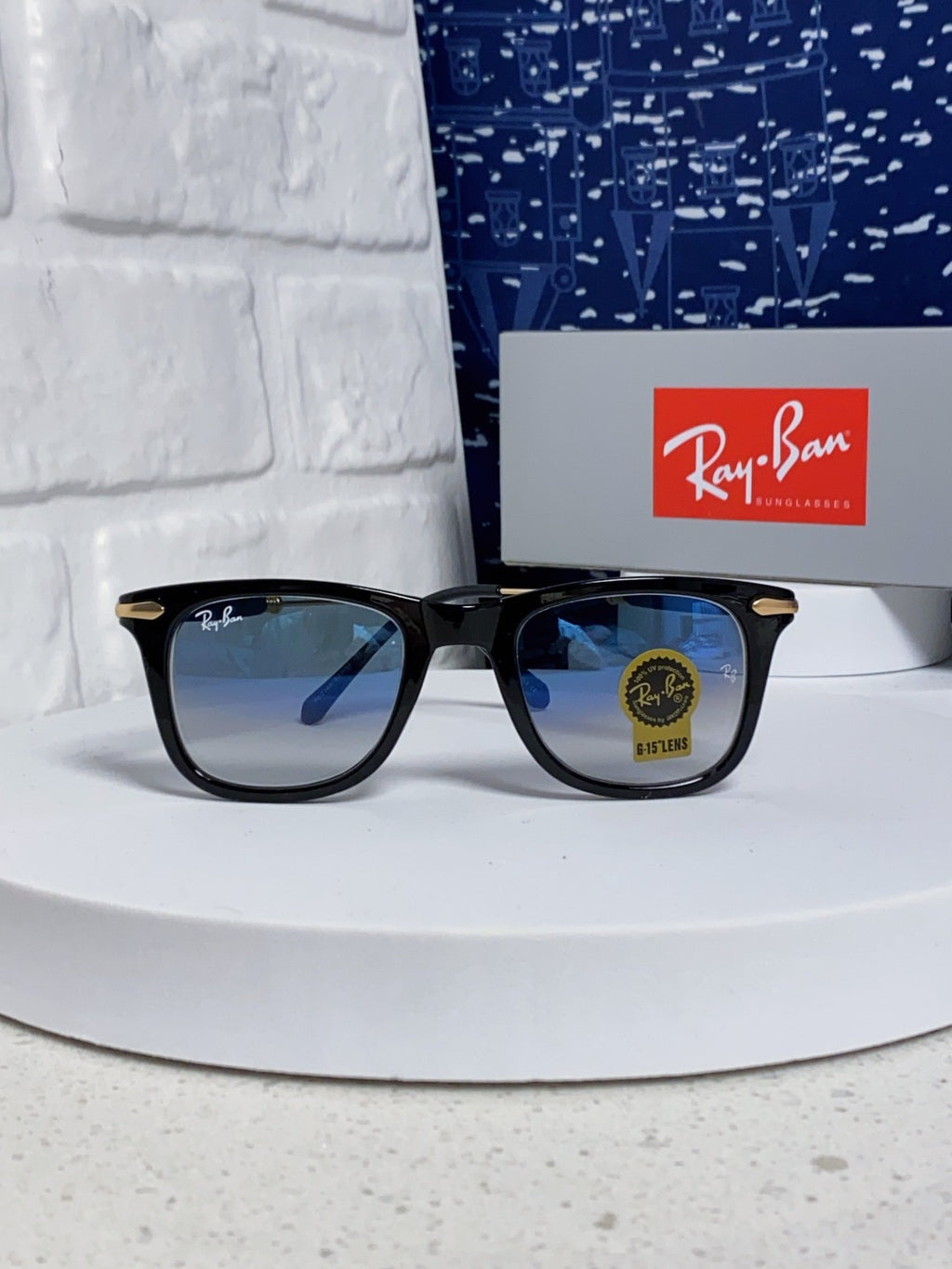 Ray-Ban RB2148 Metal Square Silver Lens Sunglasses for Men & Women - detail image 2