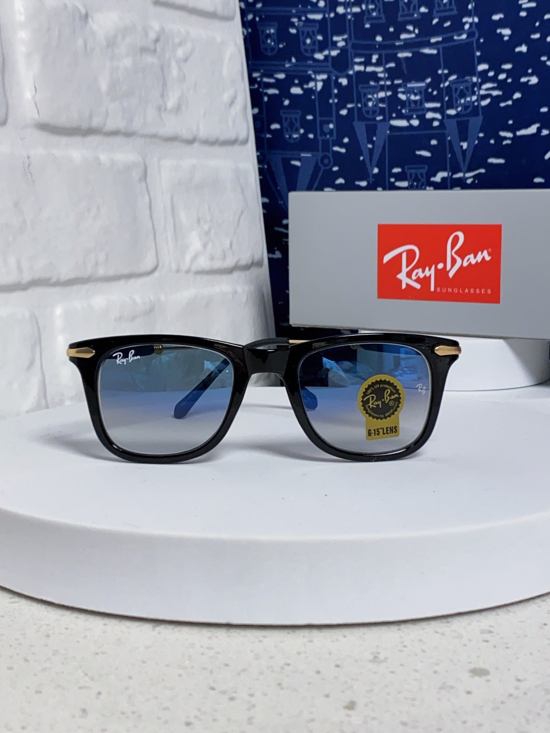 Ray-Ban RB2148 Metal Square Silver Lens Sunglasses for Men & Women - detail image 2