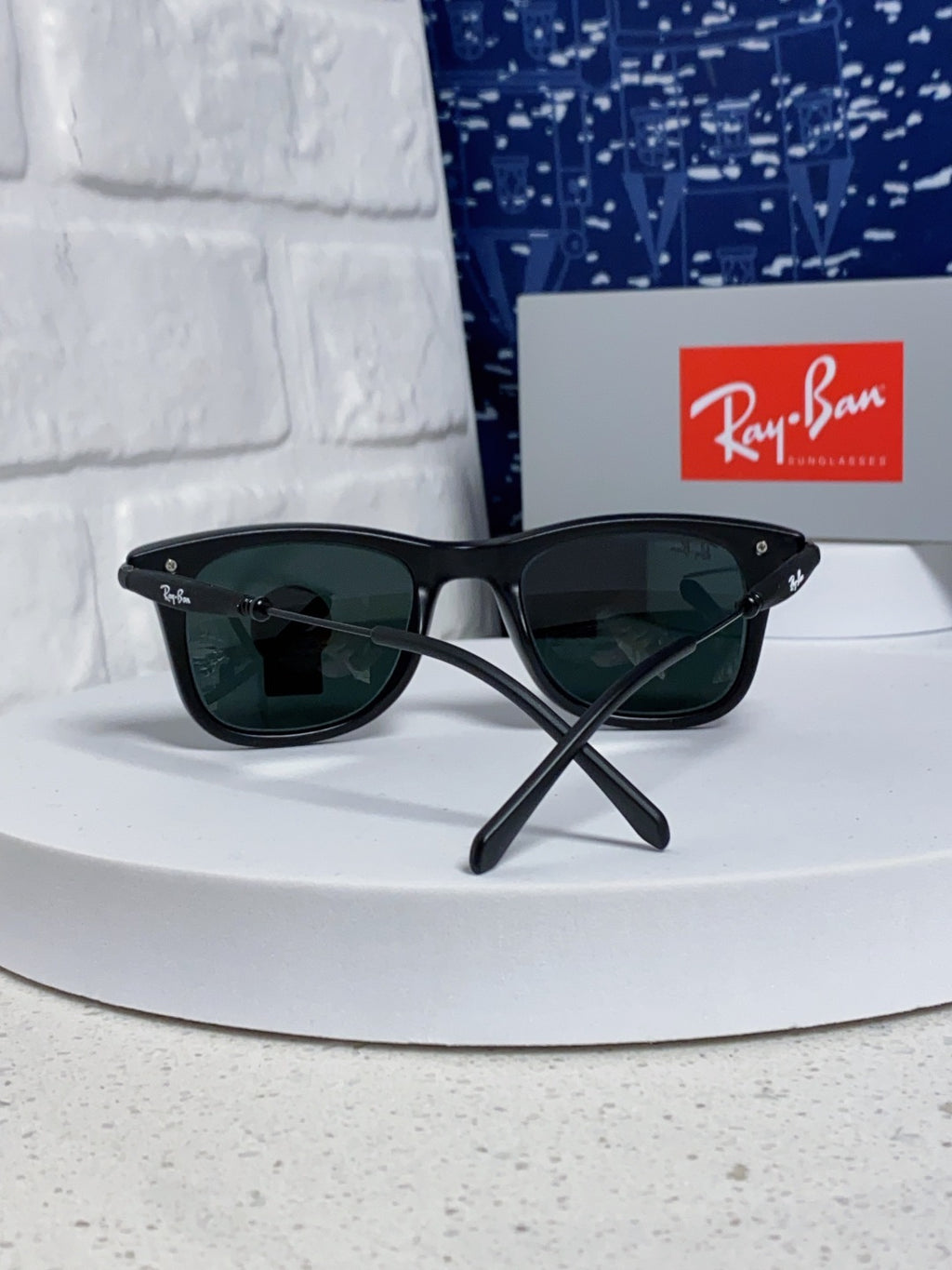 Ray-Ban RB2148 Metal Square Black Lens Sunglasses for Men & Women - detail image 3