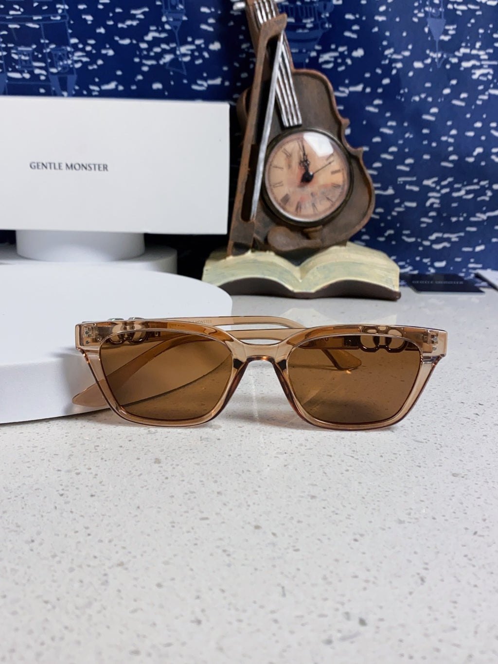 Gentle Monster XOXO Square Brown Lens Sunglasses for Men & Women - detail image 9