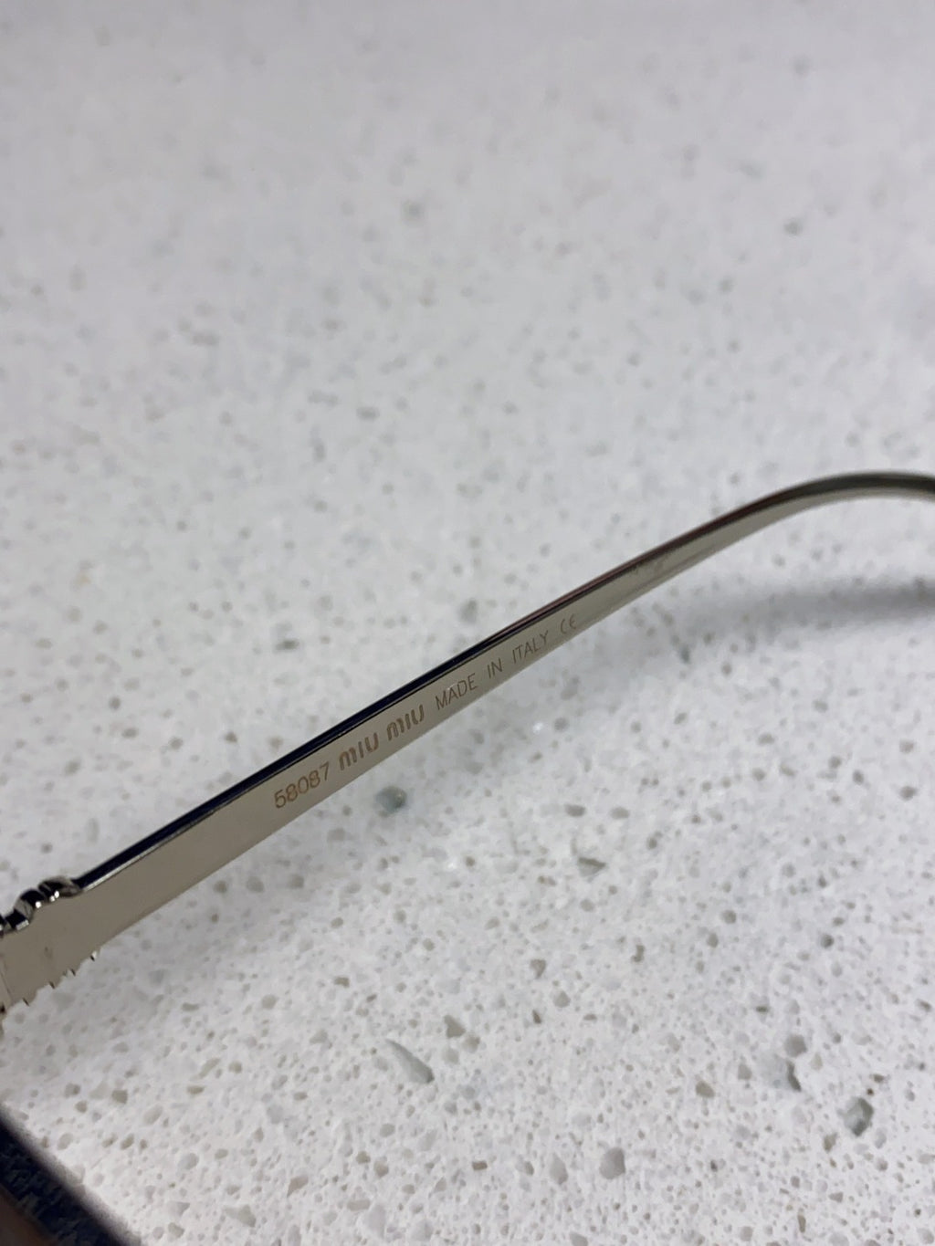 Miu Miu Metal Square Silver Lens Sunglasses for Men & Women - 416163 - detail image 8