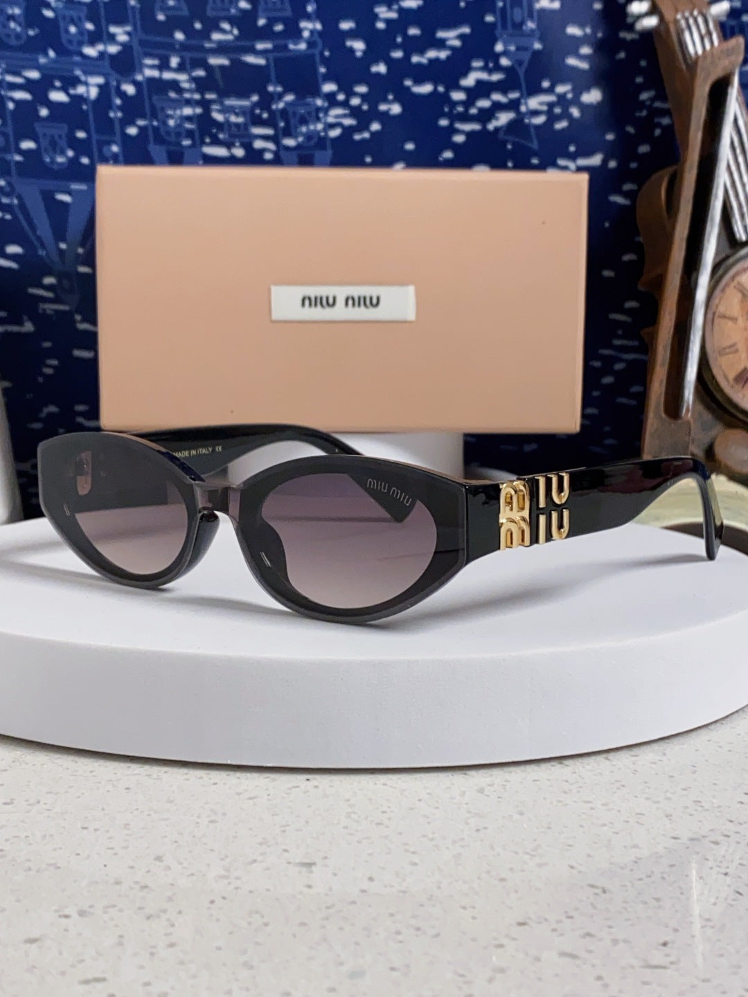 Miu Miu Cat-Eye Silver Lens Sunglasses for Women - 158610