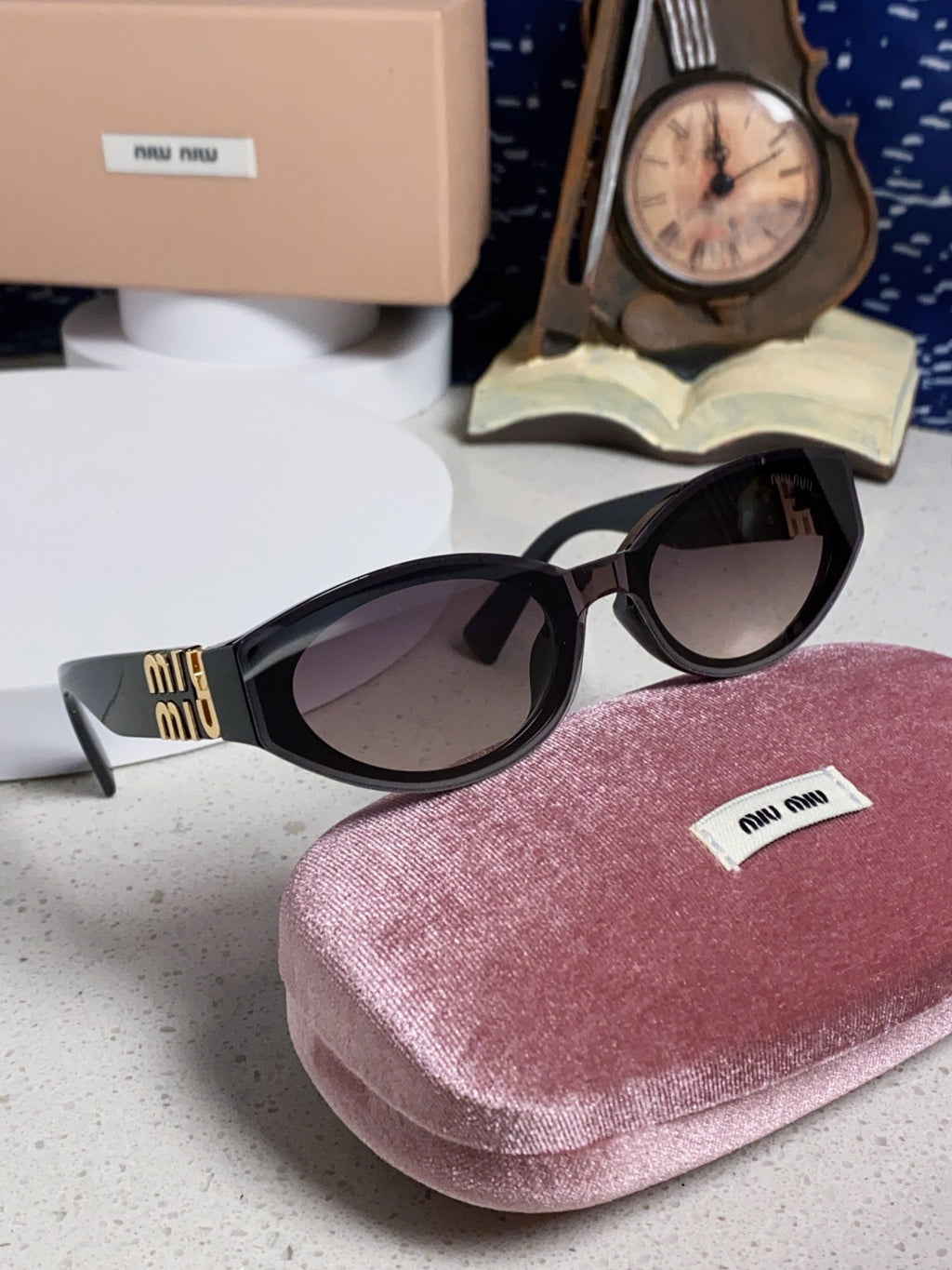 Miu Miu Cat-Eye Silver Lens Sunglasses for Women - 158610 - detail image 10