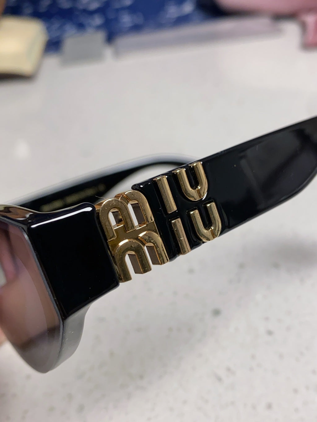 Miu Miu Cat-Eye Black Lens Sunglasses for Women - 416159 - detail image 7
