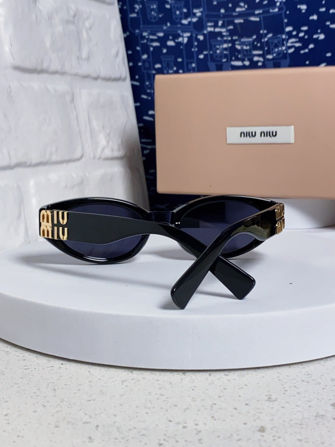 Miu Miu Cat-Eye Black Lens Sunglasses for Women - 867220 - detail image 3