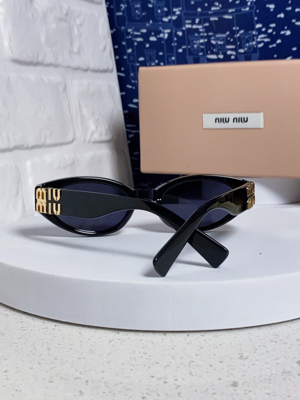 Miu Miu Cat-Eye Black Lens Sunglasses for Women - 416159 - detail image 3