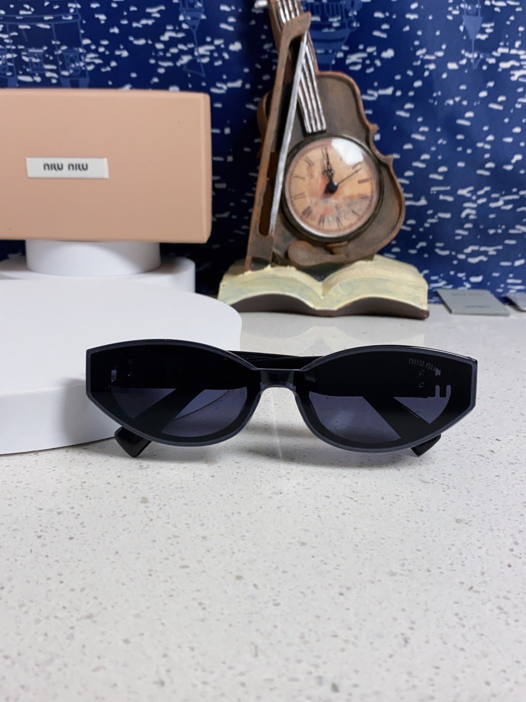 Miu Miu Cat-Eye Black Lens Sunglasses for Women - 416159 - detail image 9