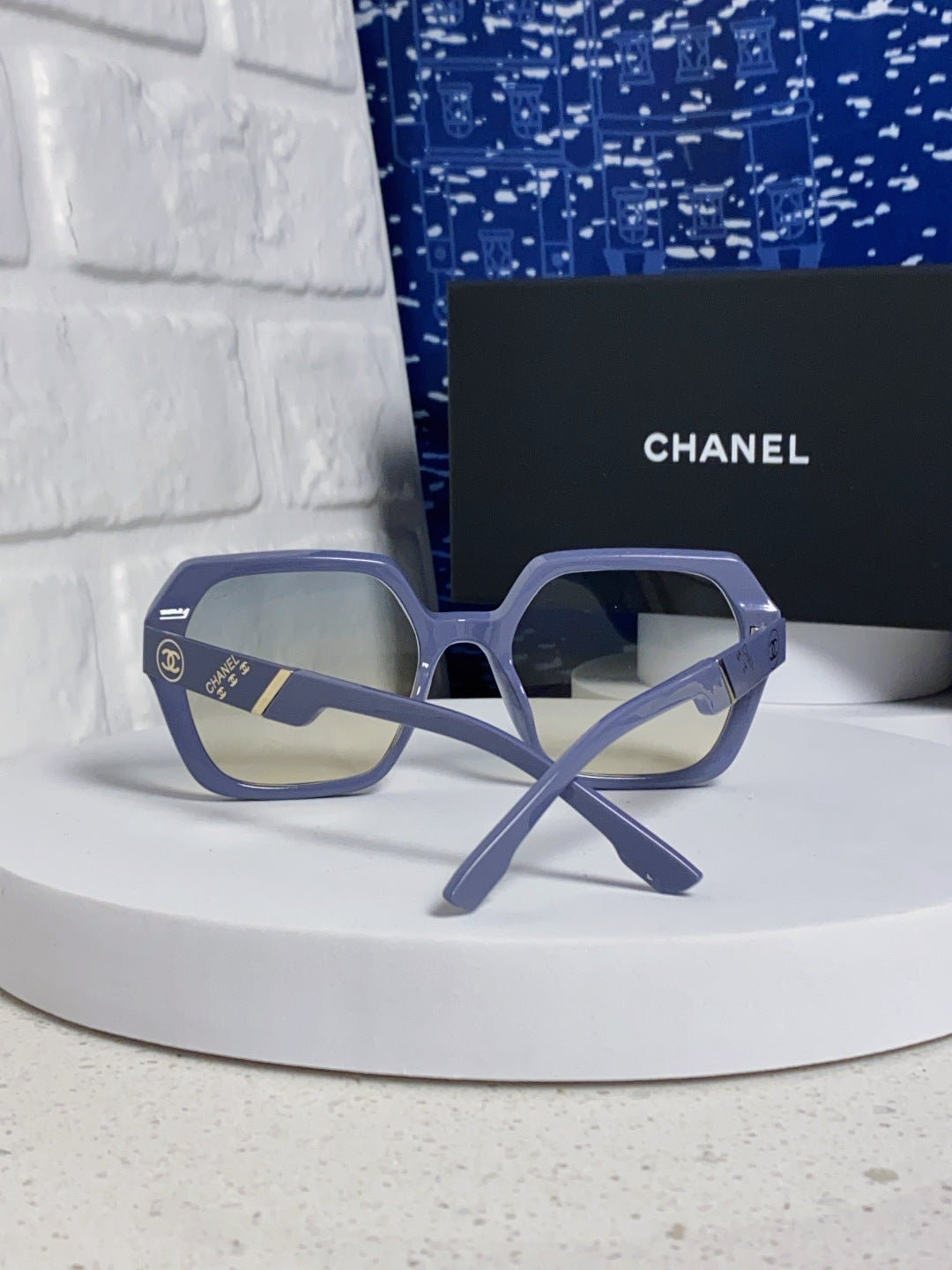 Chanel Polarized Square Silver Lens Sunglasses for Women - 867061 - detail image 3