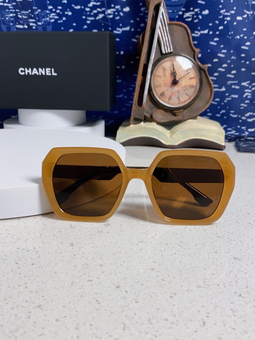 Chanel Polarized Square Brown Lens Sunglasses for Women - 867062 - detail image 9