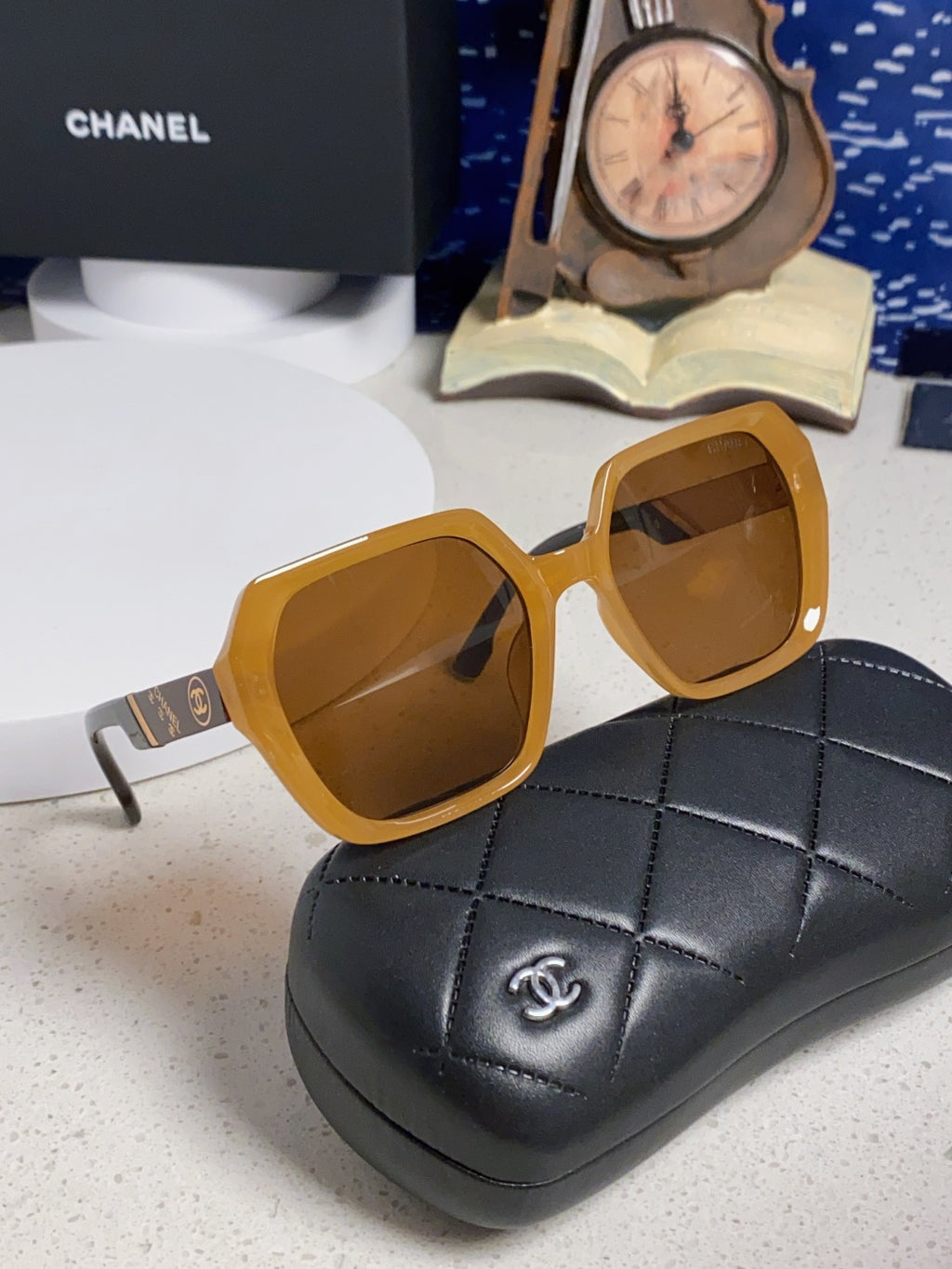 Chanel Polarized Square Brown Lens Sunglasses for Women - 867062 - detail image 10