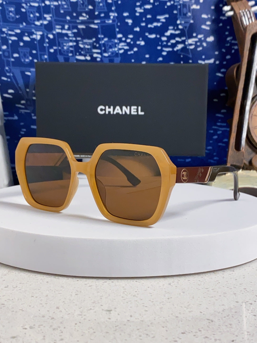 Chanel Polarized Square Brown Lens Sunglasses for Women - 158377