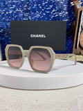 Chanel Polarized Square Silver Lens Sunglasses for Women - 158378