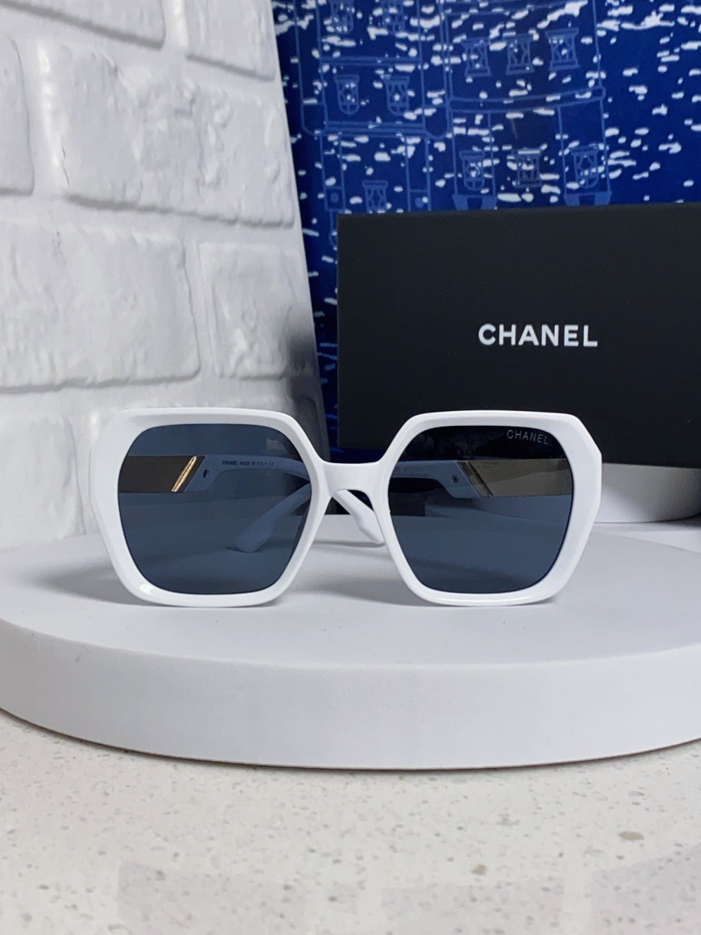 Chanel Polarized Square Black Lens Sunglasses for Women - 158379