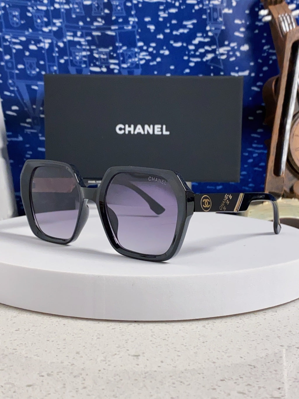 Chanel Polarized Square Gray Lens Sunglasses for Women - 158381