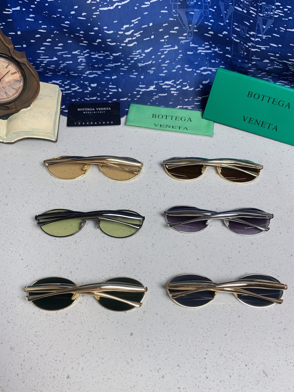 Bottega Veneta BV1386 Oval Silver Lens Sunglasses for Men & Women - 487958 - detail image 10