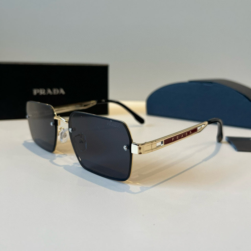 Prada Polarized Fashion Silver Lens Sunglasses for Men - 432063 - detail image 3