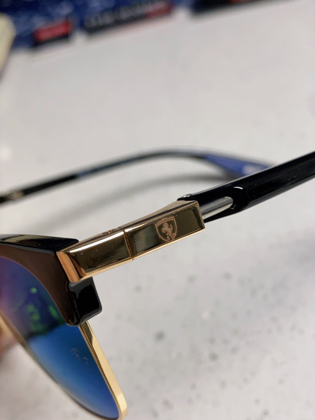 Ray-Ban Browline Blue Lens Sunglasses for Men & Women - 358974 - detail image 7