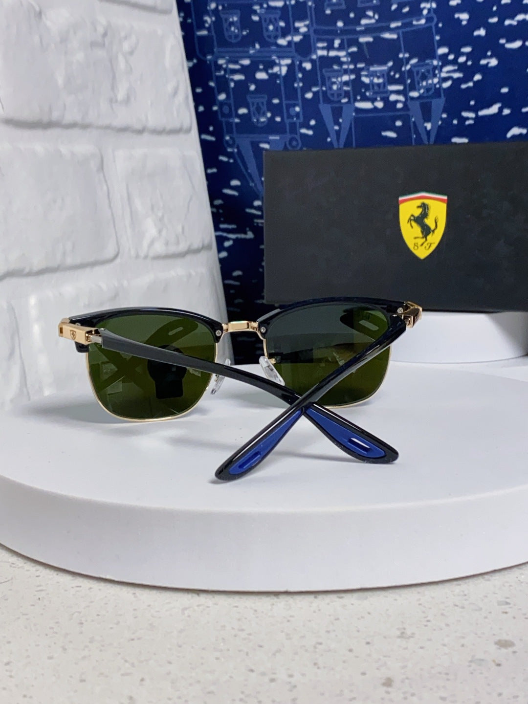 Ray-Ban Browline Blue Lens Sunglasses for Men & Women - 358974 - detail image 3