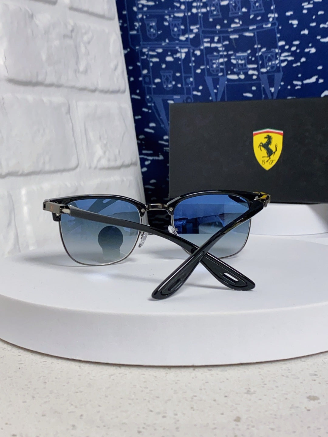 Ray-Ban Browline Blue Lens Sunglasses for Men & Women - detail image 3