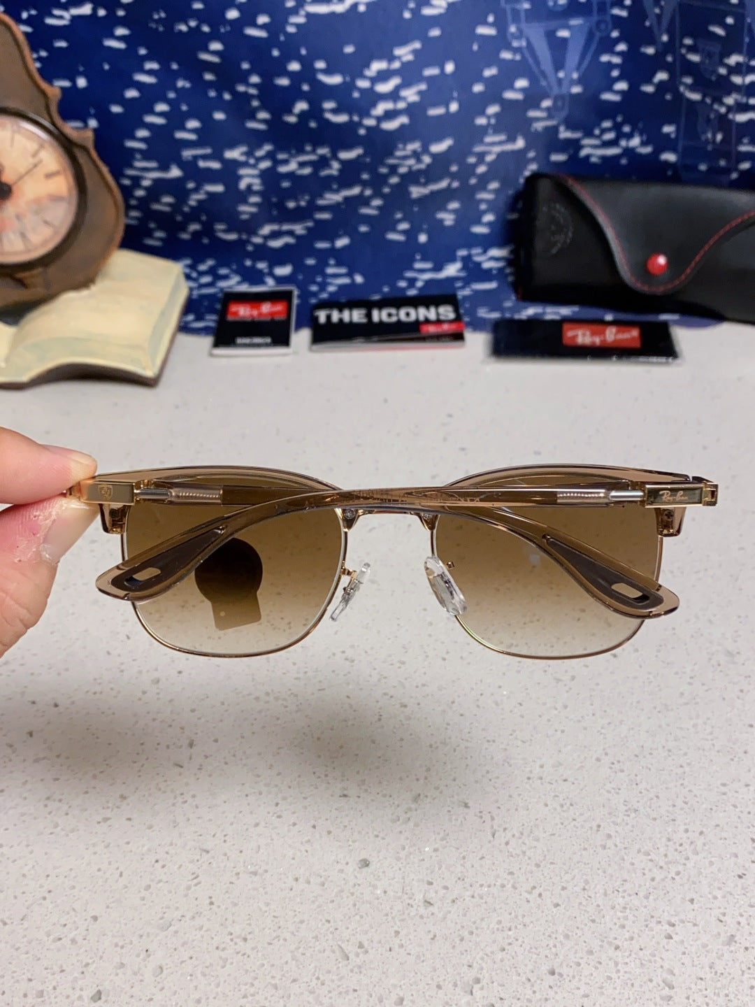 Ray-Ban Browline Brown Lens Sunglasses for Men & Women - detail image 5