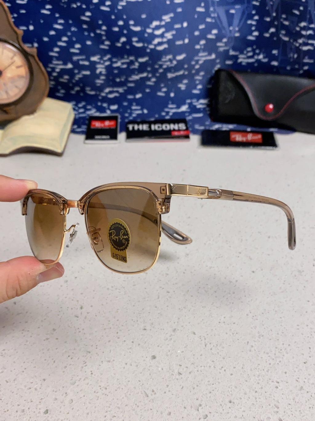 Ray-Ban Browline Brown Lens Sunglasses for Men & Women - detail image 6