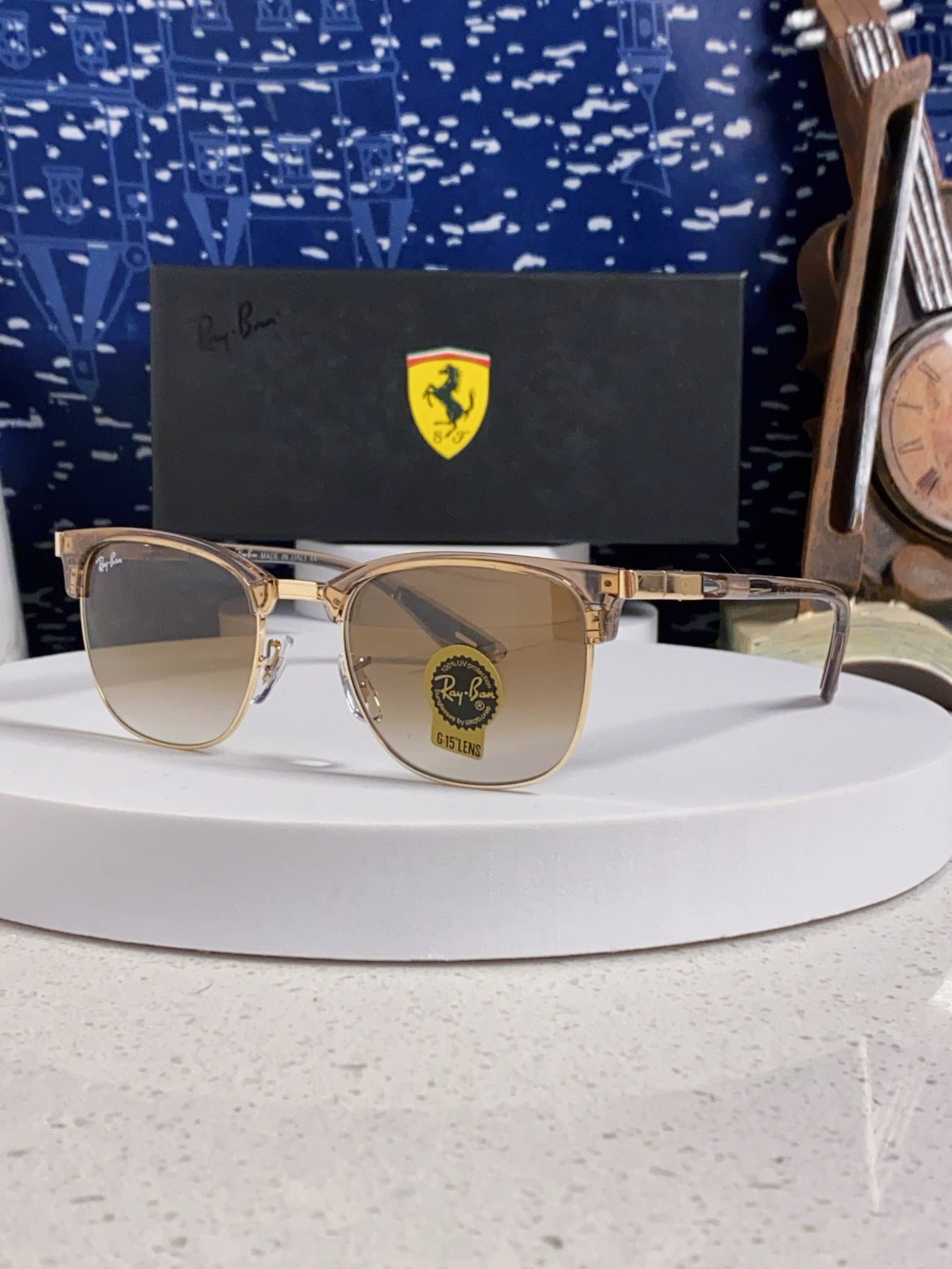 Ray-Ban Browline Brown Lens Sunglasses for Men & Women