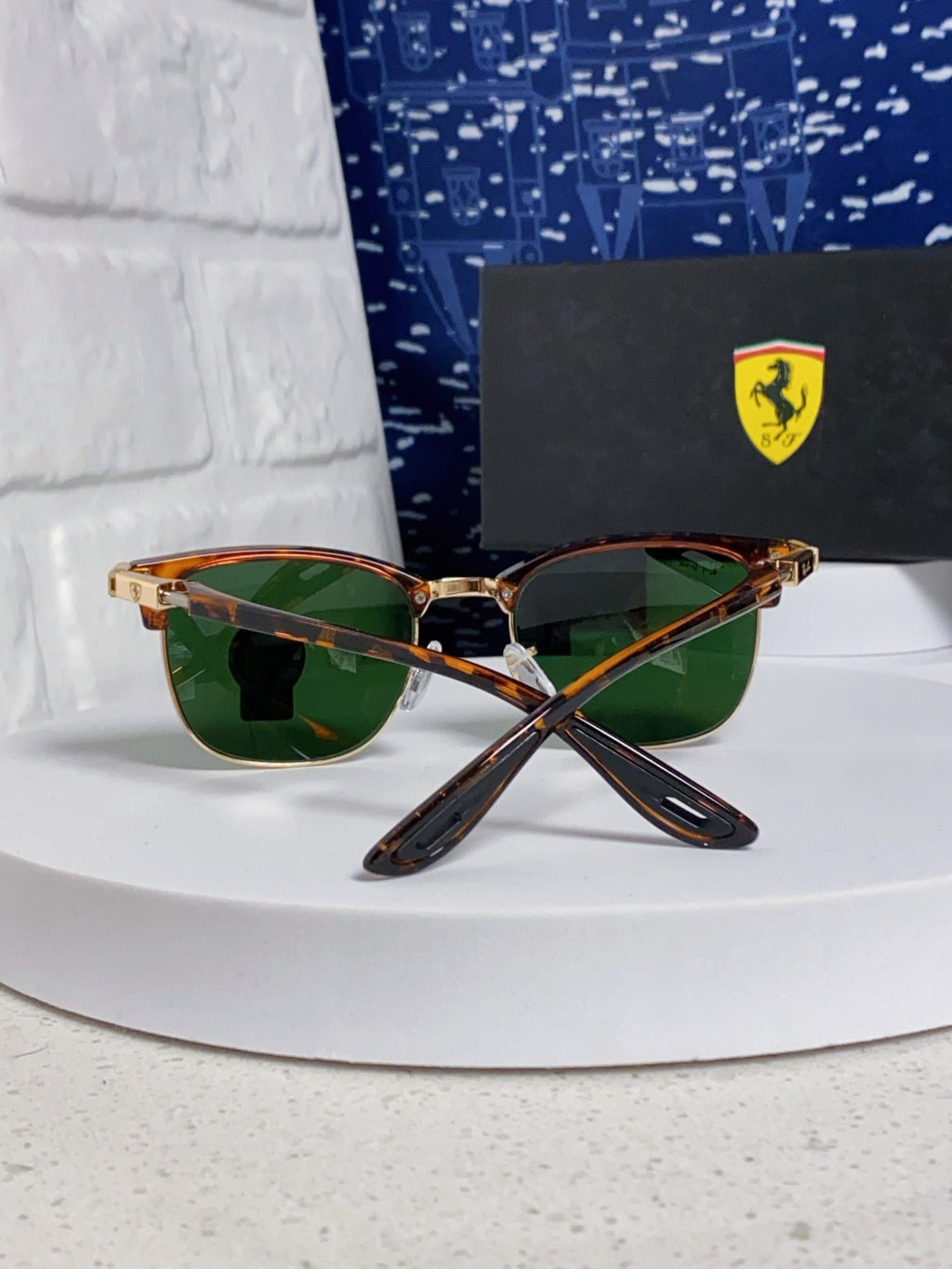 Ray-Ban Browline Green Lens Sunglasses for Men & Women - 358977 - detail image 3