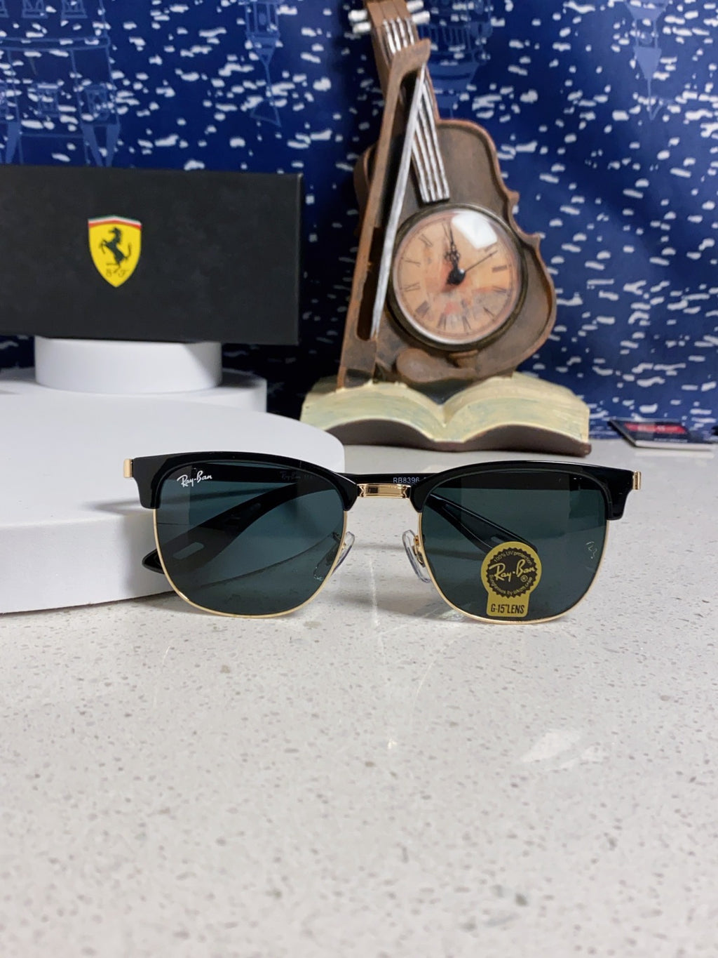 Ray-Ban Browline Black Lens Sunglasses for Men & Women - detail image 9