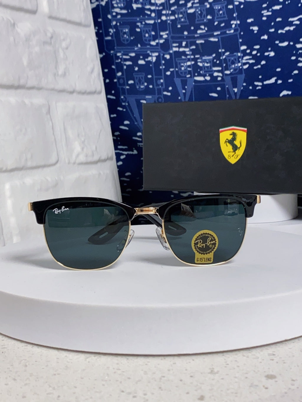 Ray-Ban Browline Black Lens Sunglasses for Men & Women - detail image 2